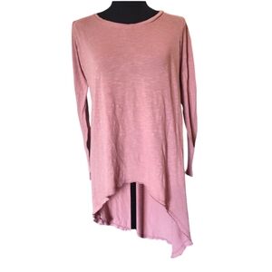 Dusty Rose Asymmetrical Long Sleeve T🔸 5 for $20 tops bundle item🔸